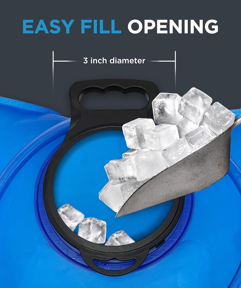 RANGLAND Extra Large 8L Water Bladder (2.1 Gallon) Heavy Duty Hydration Reservoir Bag, Easy-Fill Wide Mouth Opening, Leak-Proof Drinking Tube with Bite Valve Straw - Image 5